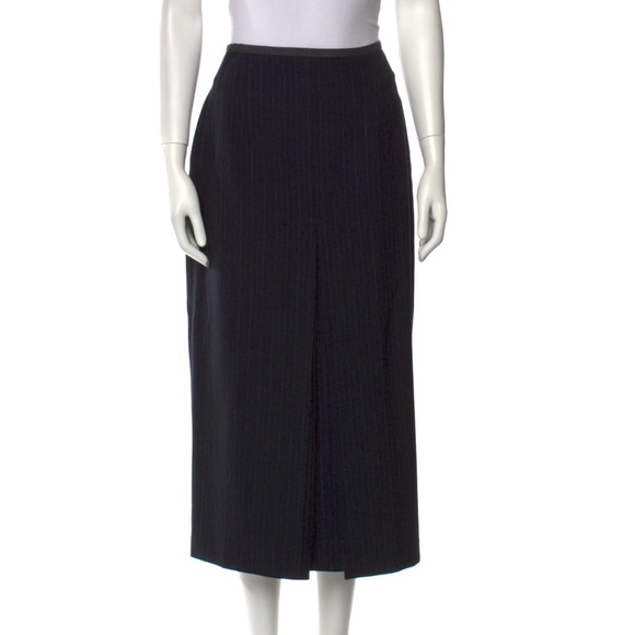 Dries Van Noten Wool Midi Length Skirt